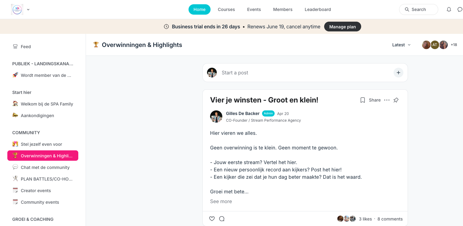 Het SPA community-platform